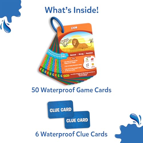 Image of Skillmatics Card Game - Guess in 10 Splash, Educational Games by The Pool, Beach Vacations, Boat Trips, Gifts for Kids, Teens, Adults, Ages 6 and Up, 2-6 Players, SKILL594GSAP