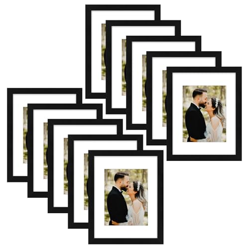 Golden State Art, Set of 10, 11x14 Black Picture Frame...