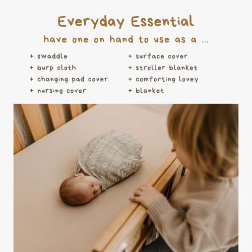 Image of Mini Wander Swaddles for Newborns Muslin Swaddle Blankets - Breathable Soft Gender Neutral Receiving Blanket Baby Essentials | 47 x 47 Cotton - (Tapestry (Green Spruce)