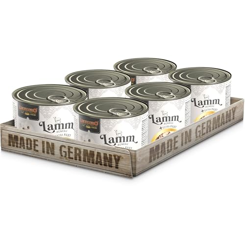 Produktbild von Leonardo Lamm mit extra Filetstückchen Katzenfutter - 6 x 200 g