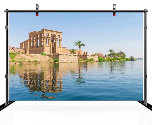 Fondo Fotográfico 7x5ft Templo Egipcio Philae miniatura 3