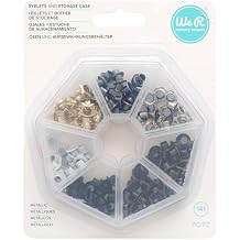 We R Eyelets W/Storage Case 140/Pkg-Metallic