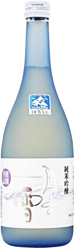 SAKE GASSAN NO YUKI Junmai Ginjo - Eleganter Japanischer Reiswein, Feine & Frische Aromen, Perfekt für Feinschmecker, Ideal zu Leichten Gerichten, Aus Yamagata, Japan, 720ml