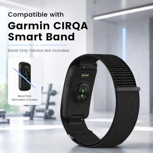 Nylon Band Compatible with Garmin CIRQA, Soft Woven Replacement Wrist Strap (Blue, Large) by BlikWyt - Used condition - Image 2