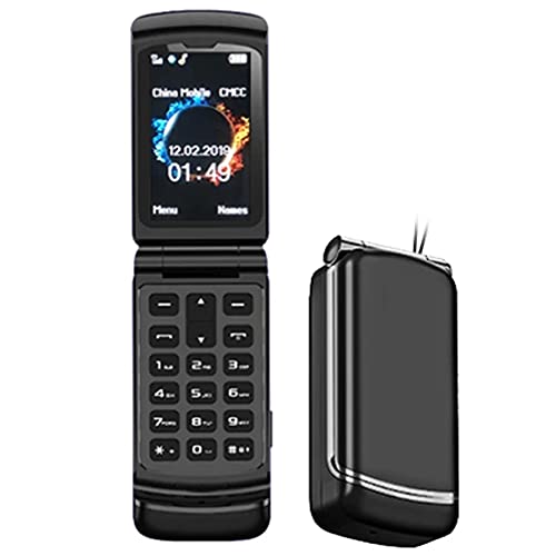 SAYGOHY Small Mini flip Mobile Phones Telephone Bluetooth dialer Clamshell Unlocked Cell Phone Without Camera