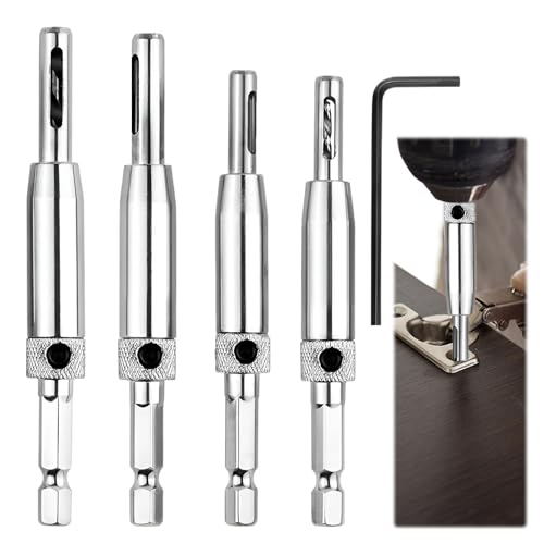 4pcs Self Centering Drill Bit Set for Woodworking
