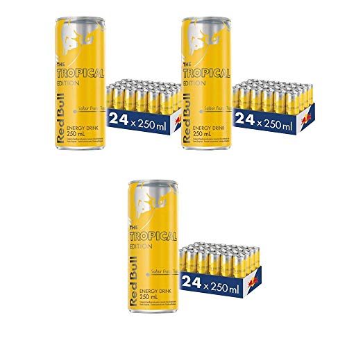 Energético Red Bull Energy Drink, Tropical, 250ml (72 latas)
