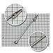 MOUDOAUER 10X 12.5cm Alligator Clip Sticks Airbrush Spray Model Painting for DIY Card Photo Memo