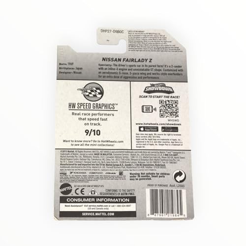 Hot Wheels Nissan Fairlady Z azul 1:64 miniatura 2