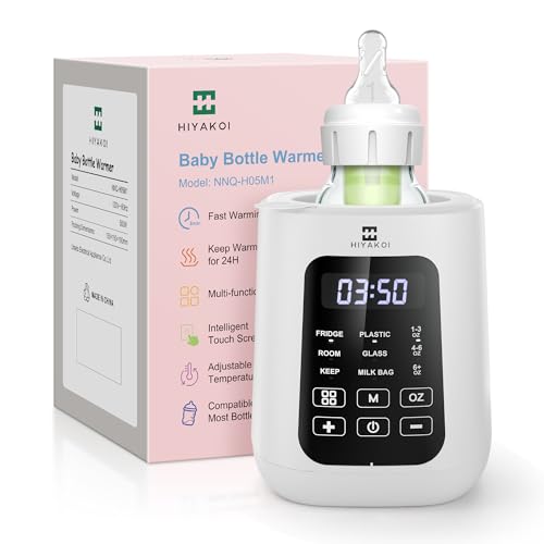 Image of Bottle Warmer, HIYAKOI Baby Bottle Warmer for Breastmilk or Formula, Water Bath Technology with Accurate Temperature Control, Automatic Shut-Off, Bottle Warmer for All Bottles