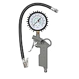 【HOCHWERTIGES INSTRUMENT】Spfast-Reifenfüllpistole Messbereich: 0-15 bar, reifenfüllschlauch 380mm mit vier Messeinheiten - PSI, kg/cm², kPa und Bar reifendruckprüfer geeicht für genaue reifendruckmesser.