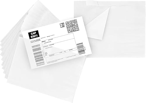 IMBALLAGGI 2000 - 250 Buste Trasparenti Porta Documenti 235x175mm Autoadesive,