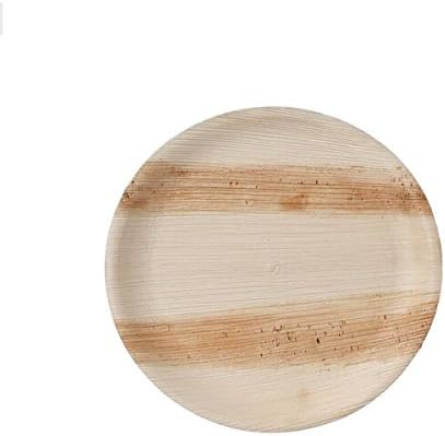 Hampi HPCC25JV Round Palm Leaf Plate, Major (Pack of 25)
