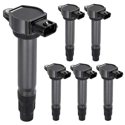 Image of 6-Pack UF589 Ignition Coils Compatible with Mitsubishi Outlander 2007-2016 3.0L 2.4L, Outlander Sport 11-17 2.0L 2.4L, Lancer 08-17 2.4L 2.0L - Replaces 26020047 1832A016 597096 GN10519 C1694