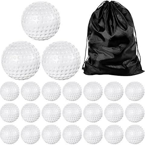 Deekin 24 Stück Pitching Machine Softballs Noppen-Softbälle Übungsschaum Sport Softbälle Pitching Machine Game Ball Softballs Cover