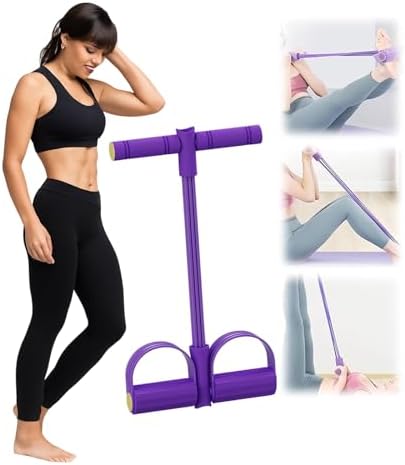 Entrenador Abdominal con Cuerda Elástica y Bandas de Resistencia,...