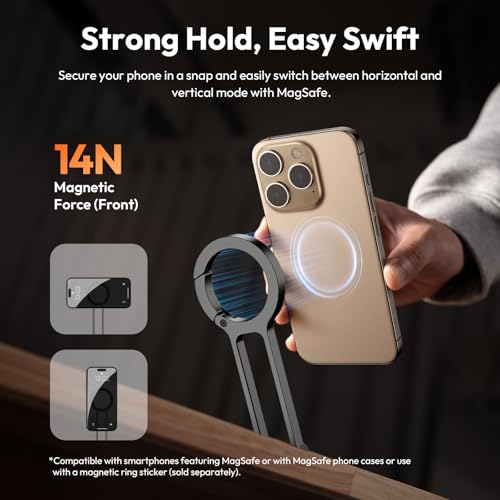 Trípode magnético para teléfono celular y kit de luz magnética para selfie ULANZI para iPhone 6