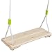 HAPPY PIE PLAY&ADVENTURE Adult Super Big Wood Tree Hanging Swings Seat with 67'' Height Adjustable Nylon Rope Per Side