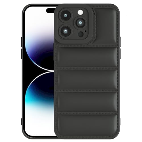 Coque iPhone 15 Pro Max protectrice noire en TPU haut de gamme fine et durable antichoc