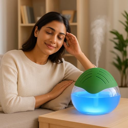Image of Aroma Diffuser & Air Humidifier | 1.5L Capacity | Soothing LED Light | Aromatherapy for Home, Office, Spa | Covers 500 Sq.Ft | Essential Oil Diffuser for Relaxation