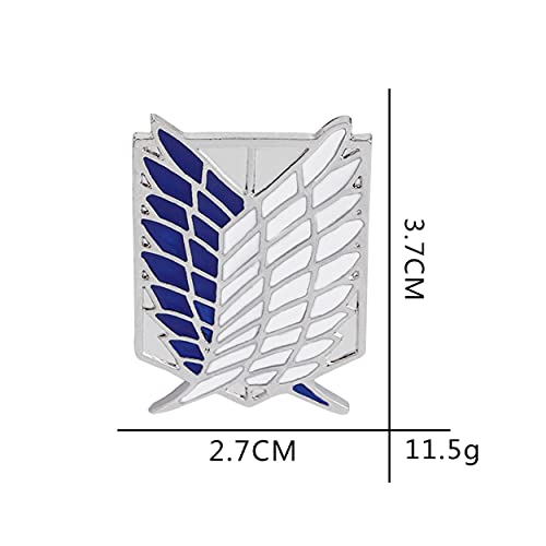 Armear Wings of Liberty Wings of Freedom Survey Corps Pin - Metallic3