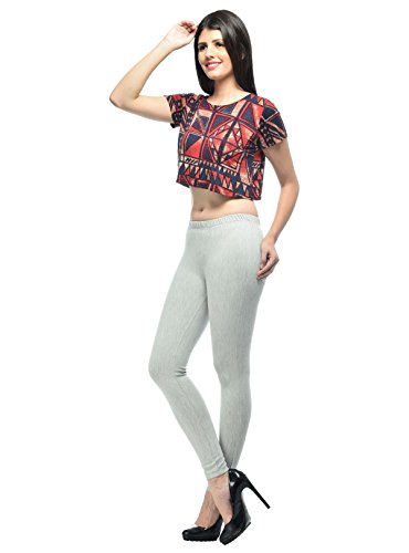 Image of Frenchtrendz Women's Slim Fit Mid Rise Stretchable Cotton Modal Spandex Jegging Pull On