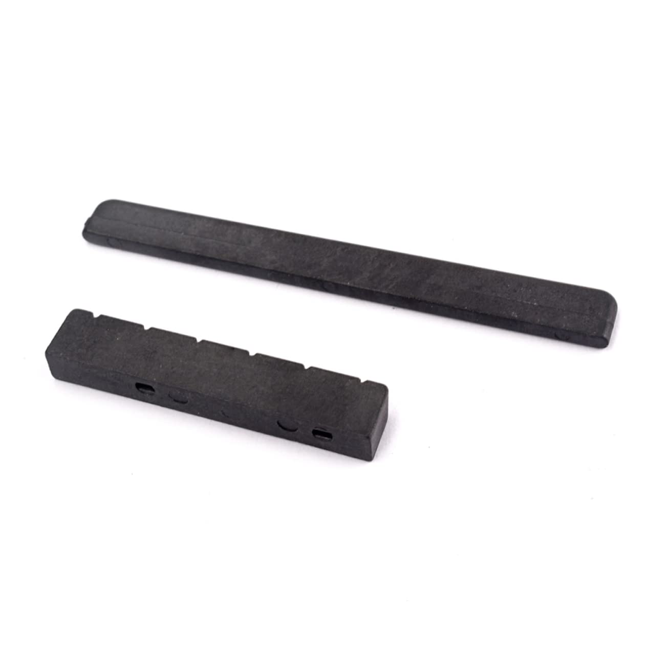 Strong & Durable ABS Black Acoustic Guitar Nut And Saddle Set (6-String) For Folk