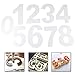 Stampo Torte Numeri Numbers Set Cake Stampi Utensili 0-8 Set di Numeri per Stampi per Torte Cake Design Stampi Stencil per Torte per Crema Torta Alla Frutta, Torta Nuziale, Torta di Compleanno, Dolci