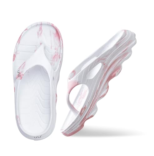 doubleu Riva Women Marble Comfortable Recovery Footwear (Do not S...