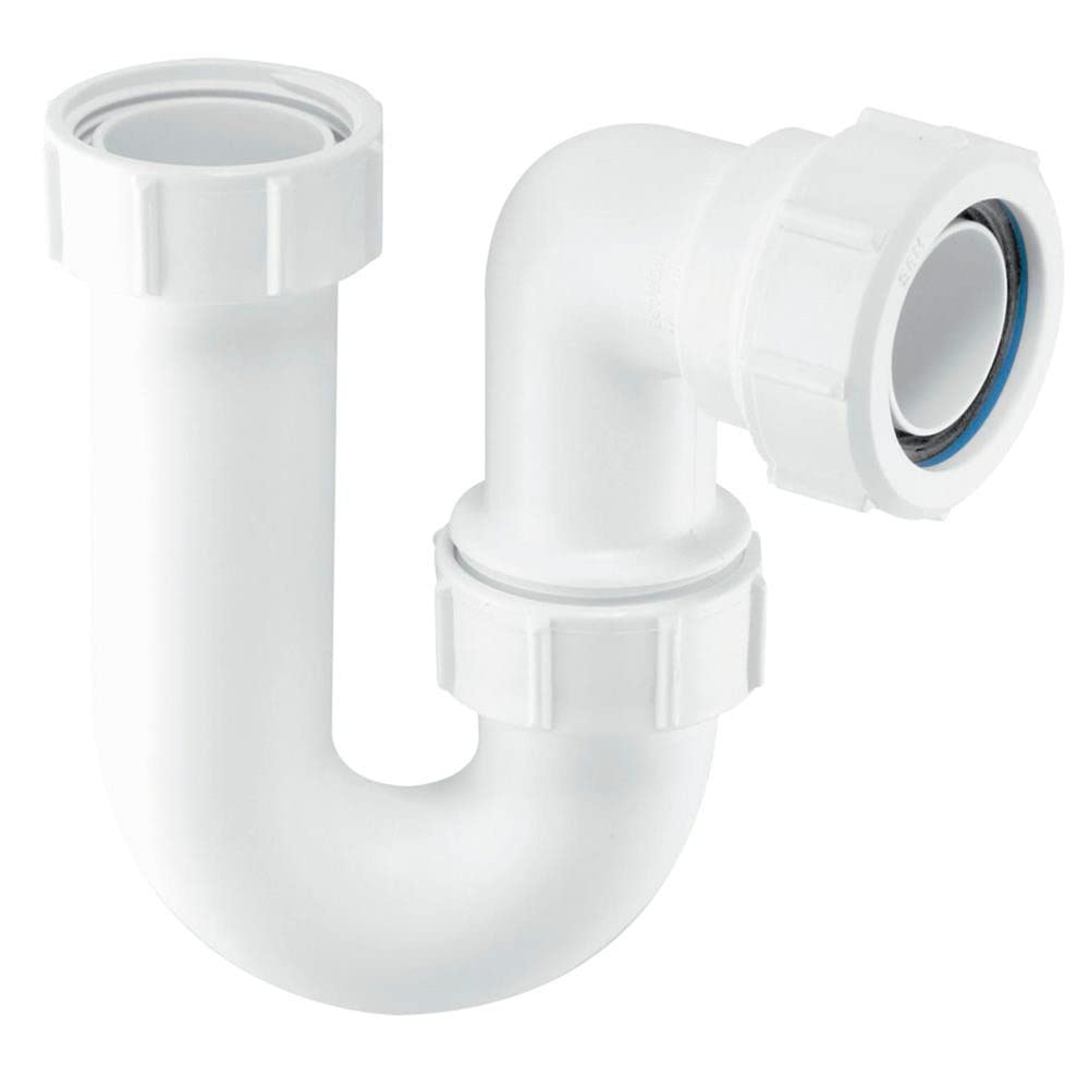 Mcalpine White Sc10 Tubular Swivel 'P' Trap With Multifit Outlet