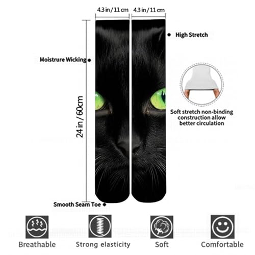 Women High Socks Athletic Knee-High Warm Stocking Non Slide Stockings3