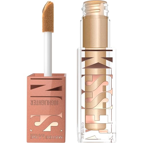 Maybelline Highligher, New York, Sunkisser, Liquid Highlighter Blush, Cheek Colour, Ultra-Blendable, Lightweight