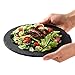 Rain Biao Assiette ronde en ardoise naturelle pour dîners, buffets, entrées, rouleaux de sushis, fromages, tapas, antipasti, desserts, viandes ou charcuterie