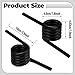 Zeyune 1 Pair Trailer Ramp Springs Heavy Duty Trailer Coil Springs Black Right and Left Side RS16933LH, RS16933RH Torsion Spring Trailer Parts for Gate Truck Tailgate Assist Replacement