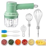 3.【Picadora de ajo eléctrica recargable por USB, picadora de carne, batería grande incluida】 Mini picadora de alimentos a batería recargable, con 2 horas de carga, podrás disfrutar de una batería de larga duración de hasta 30 días.