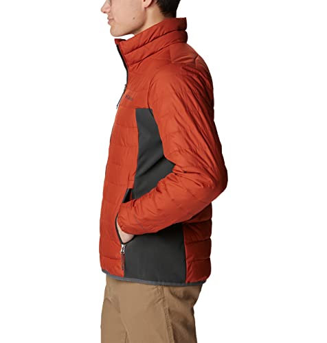 Columbia Men's Powder Lite Hybrid Puffer Jacket, Warp Red, Shark, M - Image 3