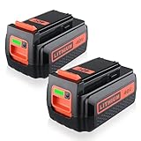 VANTTECH LBXR36 Battery 2.5Ah Replacement for Black&Decker 40V Battery Lithium-Ion Max LBX2040 LBXR2036 LBX2540 LBX1540 LST540 LCS1240 LST136W Cordless Power Tool for Black and Decker 40V 36V Batterie