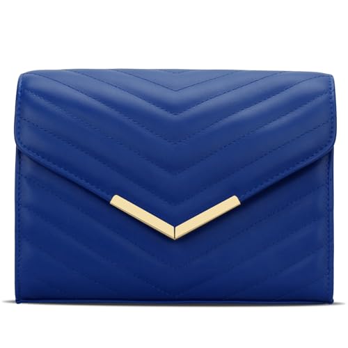 Image of KKXIU Women Formal Vegan Leather Evening Envelope Clutch Purses and Handbags for Party Wedding Prom Bridal