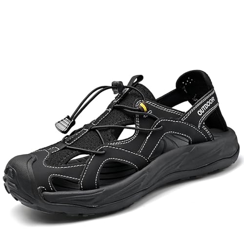 Men's Breathable Outdoor Walking Sandals Casual Thick Cushion Comfortable Slip On Summer Beach Sandals
