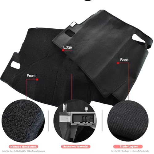 Funda para salpicadero Corolla E140 E150 de 2006 a 2013 con alfombrilla protectora contra el sol 3