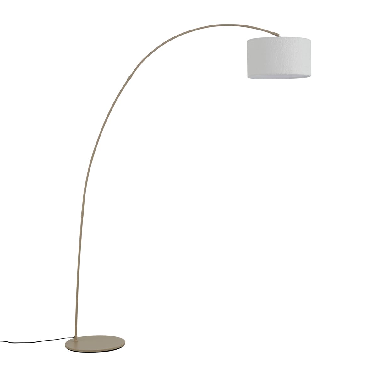 Qazqa Vinossa Stehlampe, ohne Leuchtmittel, E27, Modern, Stahl, 1-flammig, Beige