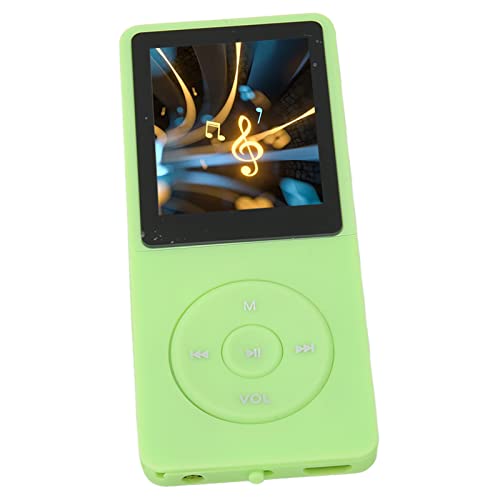 MP3 MP4 Player, 1.8in Screen Sport Music Player Support Recording 8 GB Memory Multi Function 64 GB Expandable for Travel (Green)