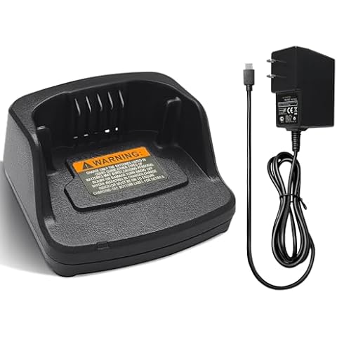 for Motorola RMU2040 RMU2080d Charger, PMLN6394A PMLN6383A Rapid Charger for Motorola RMU2080 RMV2080 RMM2050 XT420 XT460 Battery PMNN4434 PMNN4453 Desk Charging Cover