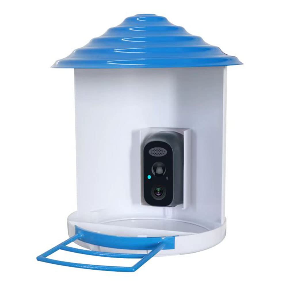 SPORTARC Cámara inteligente para comedero de pájaros, captura y grabación automática de videos de pájaros y notificación de movimiento push, cámara WiFi para pájaros, cámara de observación de aves con
