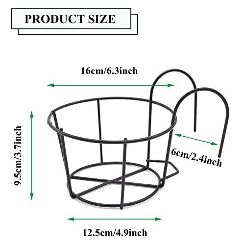 TOYZFRIENDY 2-tlg. Wandhalterung Blumentopf - Eisen Pflanzenregal Für Balkon & Zimmer