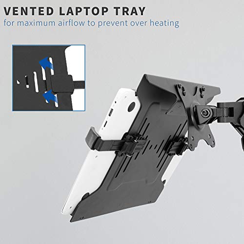 VIVO-Height-Adjustable-Pneumatic-Extended-Arm-Laptop-Wall-Mount-Full-Motion-Articulating-Notebook-Tray-Fits-10-to-156-inch-Screen-Black-MOUNT-V001GL