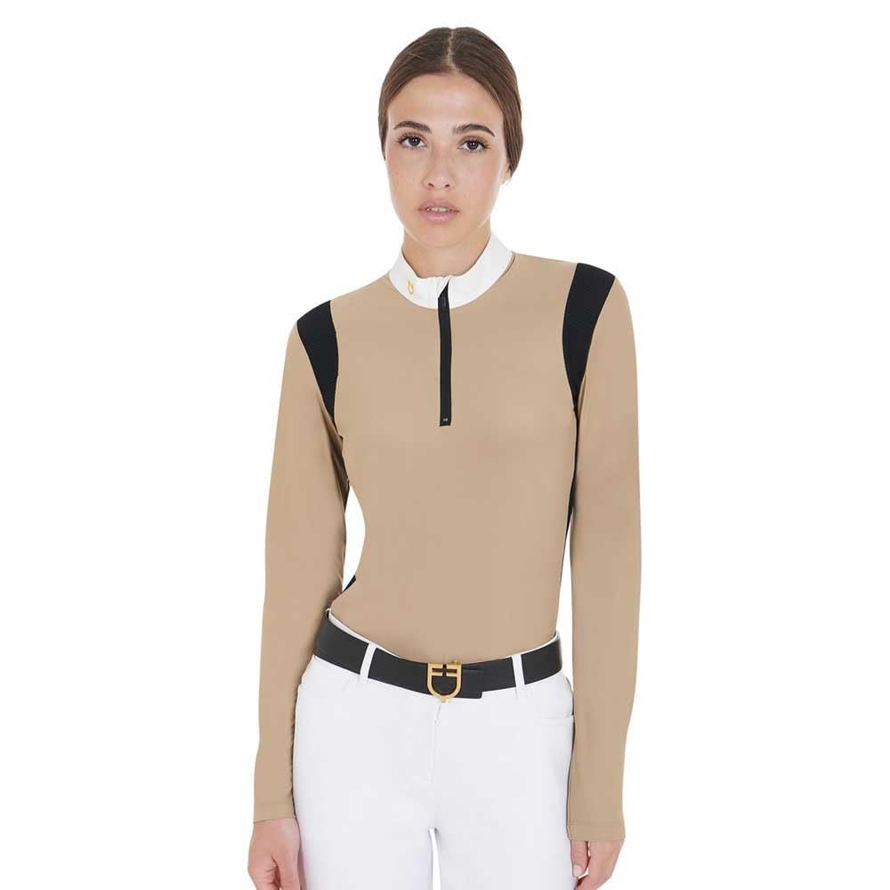 Equestro Maglietta A Maniche Lunghe da Donna Technical Fabric L