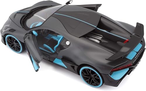 Image of LONGMIRE Metal Pull Back Diecast Car 1:32 Bugatti CHIRON Model with Sound Light Boys Gifts Toys for Kids Pack of 1, Multicolor (BUGGATI)