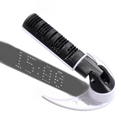 3D Printed Digital Sundial - Solar Powered Time Display | 3D Printed Innovative Sundial Clock | Eco-Friendly, No Batteries Needed | Unique Outdoor Decor & STEM Educational Tool (Black White)