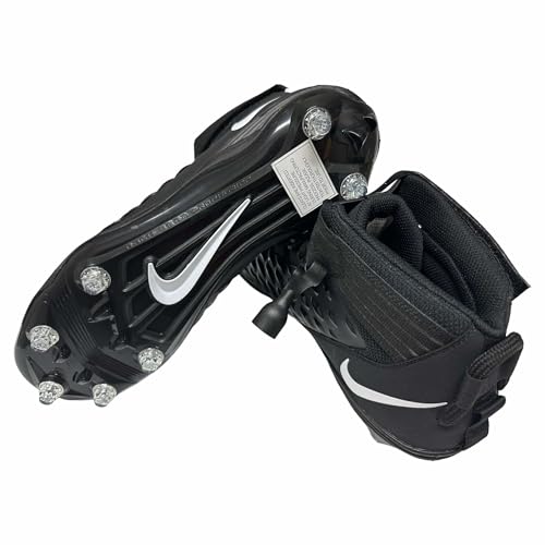 Nike Men's Force Savage Pro-2-D Detachable Football Cleats Shoes Black/White #BV3981-001 - Size Men's 164
